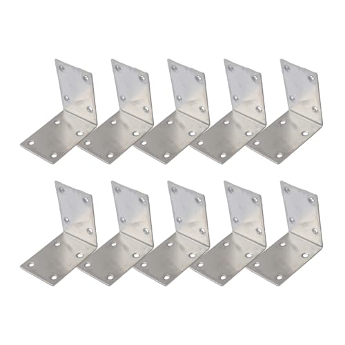 10 Pcs Heavy Duty Stahl L Klammern Hochleistungs 90 Grad Stahl L Klammern Einfach Für Holzschelfstütze Nicht von Wdbild