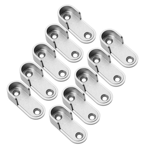 10 Pcs Ovale Schrankstangenstützen Klammern Rundrohrgarderobe Stangen Steckdose Klammern Schränke Schienen Für Kleidung Hängende Kleiderstange Steckdose Kleiderschrank 10 Pcs Ovale Schrankstangenstützen Klammern Rundrohrgarderobe Stangen Steckdose Klammern Schränke Schienen Für Kleidung Hängende Kleiderstange Steckdose Kleiderschrank von Wdbild