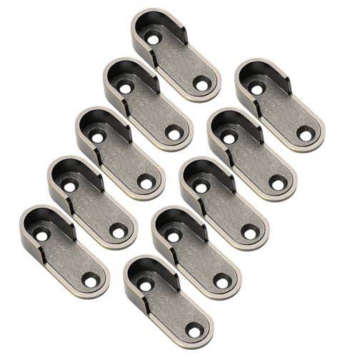 10 Pcs Ovale Schrankstangenstützen Klammern Rundrohrgarderobe Stangen Steckdose Klammern Schränke Schienen Für Kleidung Hängende Kleiderstange Steckdose Kleiderschrank 10 Pcs Ovale Schrankstangenstützen Klammern Rundrohrgarderobe Stangen Steckdose Klammern Schränke Schienen Für Kleidung Hängende Kleiderstange Steckdose Kleiderschrank von Wdbild