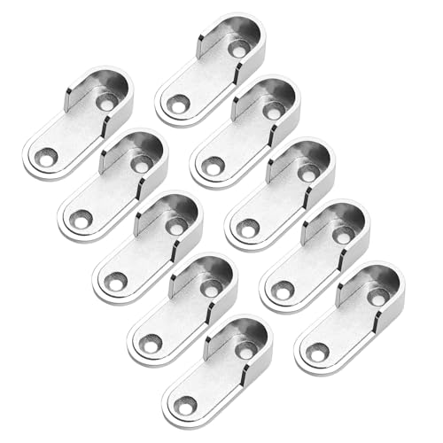 10 Pcs Ovale Schrankstangenstützen Klammern Rundrohrgarderobe Stangen Steckdose Klammern Schränke Schienen Für Kleidung Hängende Kleiderstange Steckdose Kleiderschrank 10 Pcs Ovale Schrankstangenstützen Klammern Rundrohrgarderobe Stangen Steckdose Klammern Schränke Schienen Für Kleidung Hängende Kleiderstange Steckdose Kleiderschrank von Wdbild
