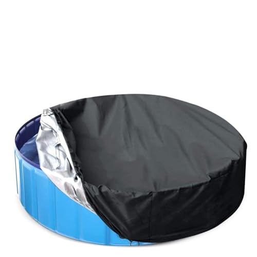 Wdbild 12 Fuß Pool Blattnetzabdeckung Winterpoolabdeckung Runde Schwarze Schwimmblattnetz Für Gemahlene Winterschutz von Wdbild