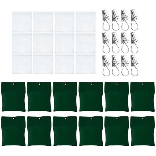 12 Pcs Starke Leinwand Vorhang Sandsäcken Auto Klebstoff Design Mit Metallclip Zum Sicherungsschub Freien In Stürmen Verstellbarer Vorhang Halten Sie Sandsäcken Down Hold Down von Wdbild