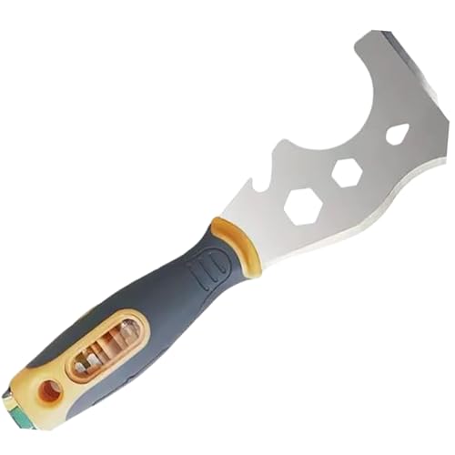 16 In 1 Edelstahl Multi Scraper Werkzeug Mit Ergonomischem Kunststoffgriff Für Reparaturen Und Outdoor Aktivitäten Die Alle In Einem Schaberkit Tragbar Sind von Wdbild