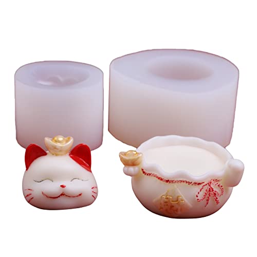 2 PCs Glück Für Katzenthema Form Backware Werkzeuge Zuckerfahrzeuge Schimmelpilze Kuchenform Weihnachtsgeschenk Für Backliebhaber Einfach Zu von Wdbild