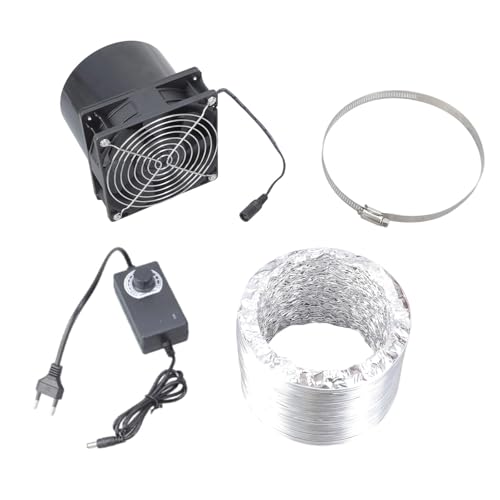 210CFM Kanallüftungslüfungs Kits 12V Einstellbarer Geschwindigkeitsmotor Für Druckergehäuse Badezimmerlüftung Und Workshop Luftzirkulationen Air Lüftungslüfter Kit Für Die Serverkühlung von Wdbild