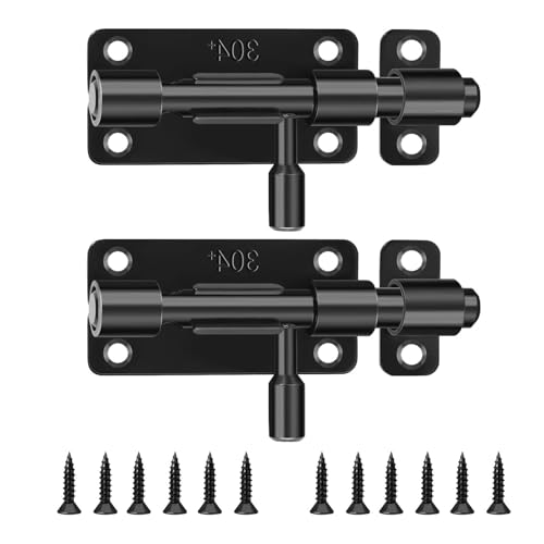 2pcs Edelstahl Schiebetürschrauben Sicherer Verriegelungsmechanismus Moderne Einfache Installation Für Heimbüro Verwenden Sie Korrosionsbeständige Riegel Zum Gleiten von Wdbild