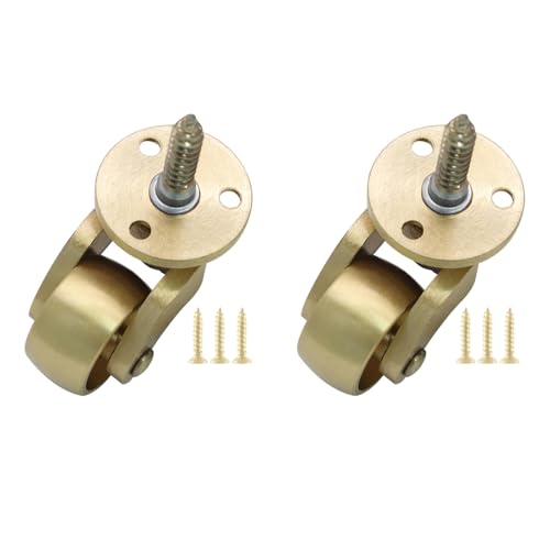 2pcs Messing Casters Set 360 Rotation Mit Befestigungsschrauben Möbelwalzen Für Bodenstarke Messingmöbel Rad 2pcs Messing Casters Set 360 Rotation Mit Befestigungsschrauben Möbelwalzen Für Bodenstarke Messingmöbel Rad von Wdbild
