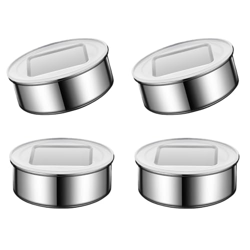 3/4 Pack Magnetgewürze Container Edelstahl Aufbewahrungsgläser Für Gewürze Mit Klarem Fensterdeckel 3/4 Pack Magnetgewürze Container Edelstahl Aufbewahrungsgläser Für Gewürze Mit Klarem Fensterdeckel von Wdbild