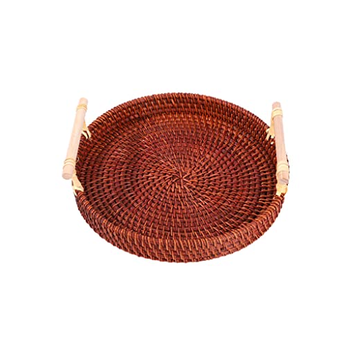 3 Teile 1 Set Gewebter Speicherkorb Große Kapazität Kosmetik Für Wichtige Tablett Empfindliche Desktop Rattan Organizing P. von Wdbild