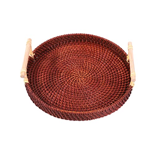 3 Teile 1 Set Gewebter Speicherkorb Große Kapazität Kosmetik Für Wichtige Tablett Empfindliche Desktop Rattan Organizing P. von Wdbild