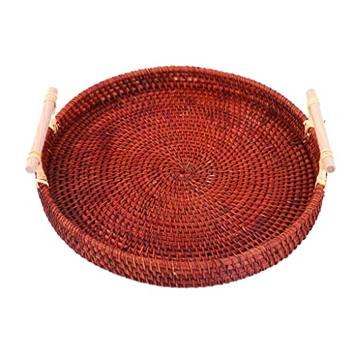 3 Teile 1 Set Gewebter Speicherkorb Große Kapazität Kosmetik Für Wichtige Tablett Empfindliche Desktop Rattan Organizing P. von Wdbild