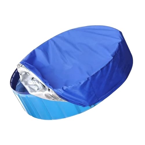 4 Fuß Runde Spa Poolabdeckung Block wasserdichte Staubfeste Oxford Stoff Outdoor Bad Swimmingpool Blattnetzzubehör Schwerleitende Schwimmabdeckung von Wdbild