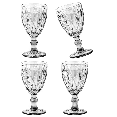 4PCS Weinglas Tassen Prägien Säfte Trinken Tassen Elegante Getränkeglaswaren Champagner Goblets Für Elegante Partys von Wdbild