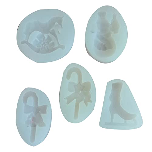5pcs Kuchendekoration Backformen Weihnachtsfest Silikonform Handgemachte Seife Für Die Herstellung Von Fondant Schokoladenschokoladenform von Wdbild
