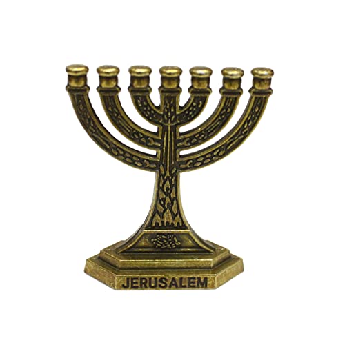 7 Branch Menorah Jüdische Israel Heiliges Jerusalem Kerzenhalter Candelabra Desktop Orament Für Die Hochzeitsfeier Der Heimkirche von Wdbild