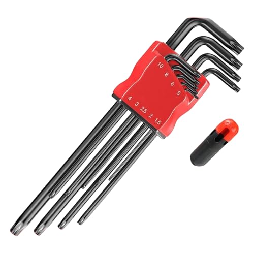 9 Stück/Set Torxs Star Wrench Hexagonal Stahl Sechseckalalal Spanner Professional Reparaturwerkzeug Für Mechanik Und Projekte Allens Wrench Set Professional Mechanics Tool von Wdbild