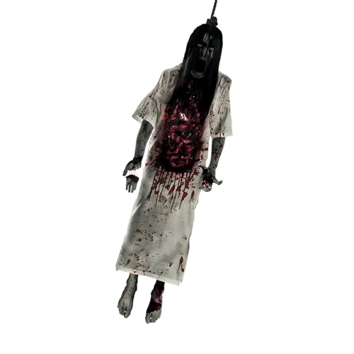 Abnehmbares Halloween Wandtastkal Horror Thema Hanging Leichendekorationen Fensteraufkleber Einfache Anwendung NICHT REHUE REHUE REHUS Abnehmbare Halloween Aufkleber von Wdbild
