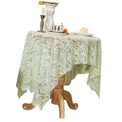 Atmungsaktive Offene Tischdecke Anspruchsvolles Spitzenmuster Polyester Elagant Für Festivalversammlungen Elegantes Spitzen Tischdecke von Wdbild