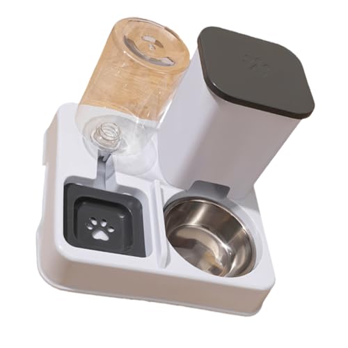 Automatischer Wasserspender Und Lebensmittelfutter Für Verschiedene Größe Katzen Lebensmittelbehälter 2in1 Haustierwässerung Und Fütterungsstation Katzen Wasserspender Automatische Feederreisen von Wdbild