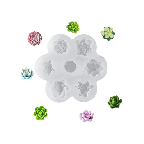 Blumen Kerzenformen Back Silikonform Plastern Sukkulenten Pflanze Guss Epoxidharz Silikonform Blumen Kerzenpflaster Gießen Backen von Wdbild