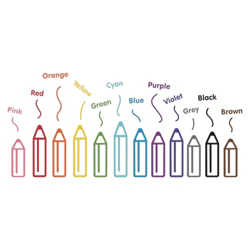 Bunte Bleistift Wandtaste Wiederverwendbare PVC Aufkleber Easy Peeling Stick Homes Decors Upgrades Für Wohnzimmer Kindergarten Kid Safe Wand Dekore Aufkleber von Wdbild