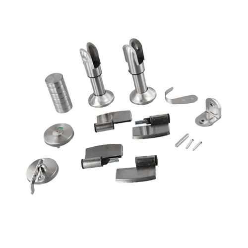 Edelstahl Badezimmer Partition Hardware Kits Stütze Stützscharniere Türschloss Partitionsanpassungen Stützscharniere Türschloss von Wdbild
