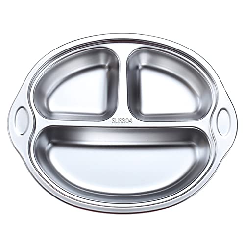 Edelstahl Geteilte Platte Cartoon Futter Serviert Platte Dinner Tablett Behälter Edelstahl Geteilte Platte Cartoon Futter Serviert Platte Dinner Tablett Behälter von Wdbild