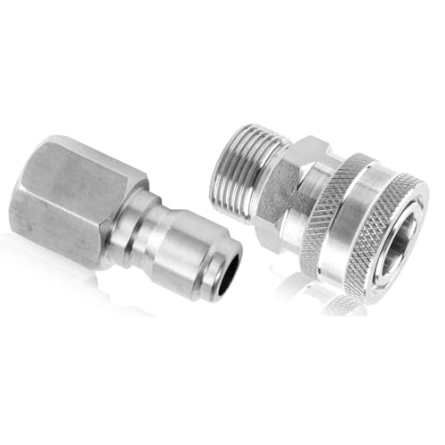 Edelstahl Schnellverbindungsdruck Waschmaschine Adapter Set Wasserpistole Schlauchanschluss Außenwässerungsausrüstung Schnellfreisetzungen Kupplungen Edelstahl Schnellverbindungsdruck Waschmaschine Adapter Set Wasserpistole Schlauchanschluss Außenwässerungsausrüstung Schnellfreisetzungen Kupplungen von Wdbild