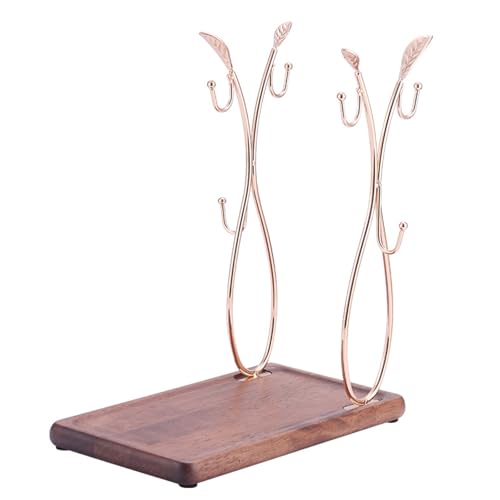 Elegante Metallkaffeetasse Ständer Mehrzweckkaffeetassenhalter Stand Regale Mit 6 Haken Für Getränkestationen von Wdbild