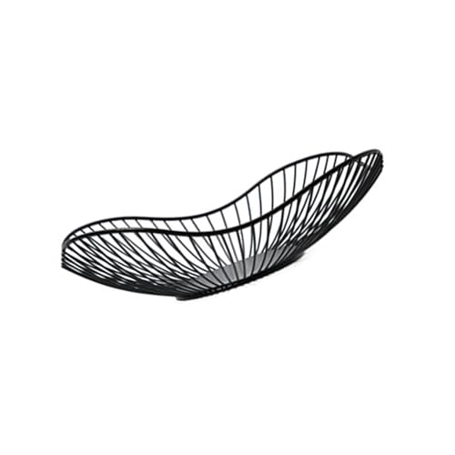 Elegante Obstkaskiermetalldrahtschale Elegante Serviergericht Moderne Snacks Teller Home Dekoration Zubehör von Wdbild