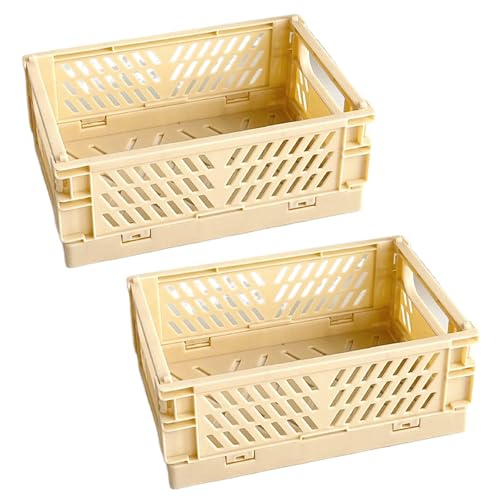 Fodable Storage Körbe Kleine Zusammenklappbare Speicherkörbe Kunststoff Stapelstapeler Desktop Organisatoren Sortier Und Container von Wdbild