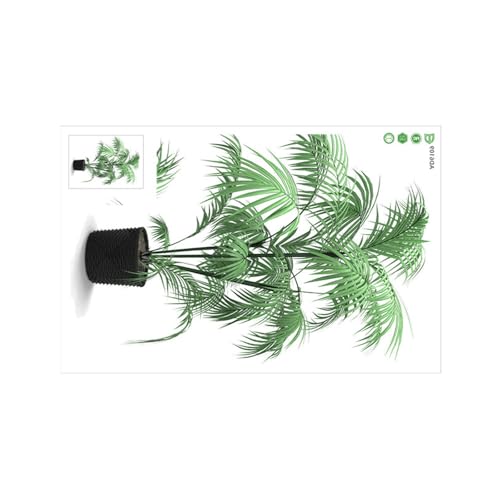 Große Grüne Pflanzen Wandaufkleber Klebstoff Faux Topfpflanze PVC Aufkleber Bonais Wandmalereien Für Innenhäuser Dekoration Wandkunst Für Home Decoration von Wdbild