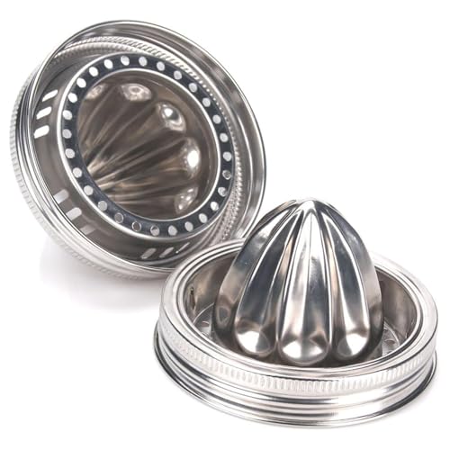 Wdbild Handbuchsäfte Extraktoren Metalltextur Für Breite Mundgläser Rostfreier Edelstahl Zitronen Squeezer Küche Zubehör Edelstahl Küche Gadget von Wdbild