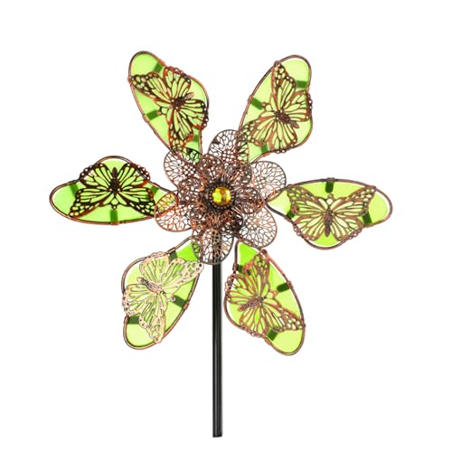 Handgefertigte Metallwinde Spinner Skulptur Metall Windmühle Stake Yard Kunstdekoration Für Außenbereiche Freien Windmühlengarten Dekore von Wdbild