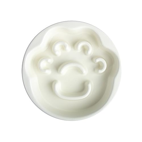 Wdbild Haustier Fütterungsschüssel Spannhund Slow Feeder Food Schalen Kleine Hunde Keramikschale Große Kapazität Katzenfutter Futtermittel Spender Nonspill Haustier Keramik von Wdbild