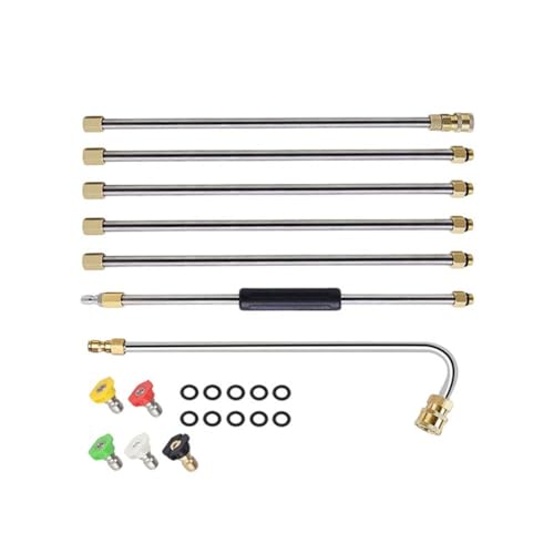 Hochleistungen Druck Waschmaschine Werkzeug Set 5 Präzisionsdüsen Und Verlängerung Lances Power Waschmaschinen Wasserpistolen Zubehör Ersatz Lances Kit Kit von Wdbild