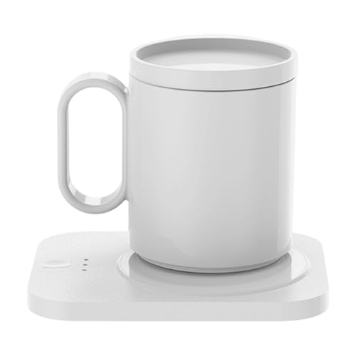 Kaffeetassenwärmerbecher Mit 3 Temperatureinstellungen Schneller Flaschenplatte Mit Keramikbecher Für Getränkekäfern Heizung von Wdbild