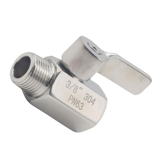 Kompakte Edelstahlkugelventile 1/2 Zoll Gewinde Wasserflüsse Steuergerät Für Handheld Dusch Bidet Sprühgerät Für Handheld Dusch Bidet Sprayer von Wdbild