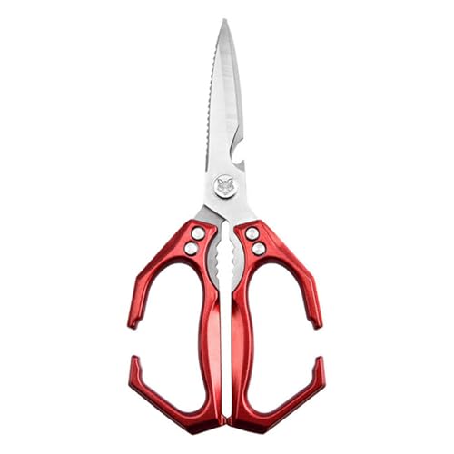 Wdbild Küchenschere Für Knochenfische Nicht Schlau Ergonomisch Aluminiumlegierung Sicherer Verriegelungsmechanismus Schere Aluminiumlegierung Küchenknochenschneider von Wdbild