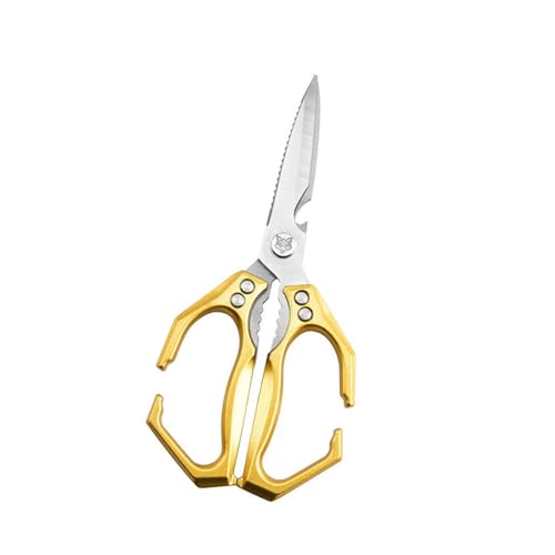 Wdbild Küchenschere Für Knochenfische Nicht Schlau Ergonomisch Aluminiumlegierung Sicherer Verriegelungsmechanismus Schere Aluminiumlegierung Küchenknochenschneider von Wdbild