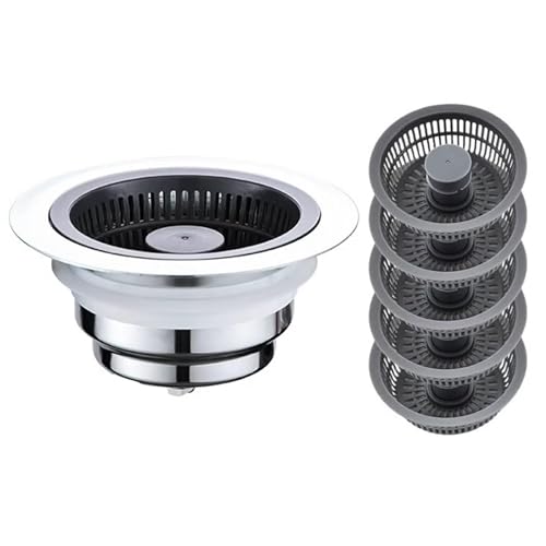 Küchenspüle Abflusskörbe Anti Clogging Drain Stopper Absprungkernen Spüle Sieb Waschbecken Abflussfilter Einfach Zu Bedienen Zu Verwenden von Wdbild