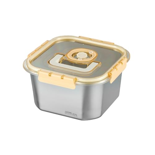 Lecksicherer Lebensmittelvorstellungsbehälter Funktional Edelstahl Lagerbehälter Lebensmittelhalter Für Snacks Und Mahlzeiten Lecksicherer Lebensmittelvorstellungsbehälter Funktional Edelstahl Lagerbehälter Lebensmittelhalter Für Snacks Und Mahlzeiten von Wdbild