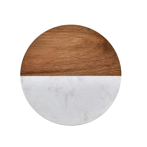 Marmorspleißen Holz Isolation Pads Teetassen Kaffee Taschen Runde Quadrat Untersetzer Für Küchentisch von Wdbild