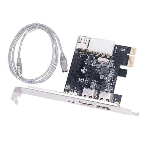 Wdbild PCIE 1x 1394 Kartenadapter Desktop Computer PCIE 1x Bis 1394 Videoaufnahmenkarte Für Desktop PC Zubehör von Wdbild