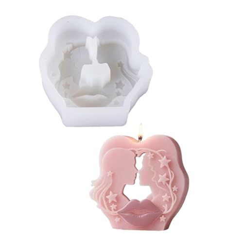 Paar Kuss Porträt Kerze Form Lippen Silikonform Backformen Handgefertigte Gusspflaster Schimmel Paar Kuss Porträt Kerze Form Lippen Silikonform Backformen Handgefertigte Gusspflaster Schimmel von Wdbild