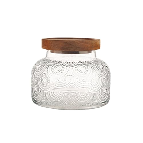 Praktischer Glasspeicherglas Stabiler Behälter Mit Klaren Designs Die Sich Perfekt Für Backen Und Organisieren Von Enthusiasten Für Heimbacken Und Organisieren von Wdbild