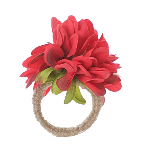 Serviettenschnallen Simulation Blütenförmige Serviette Schnallen Für Valentinstag Tabelle Accessoires 6 Farben von Wdbild