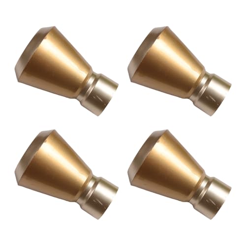 Set Von 4 Zeitgenössischen Design Vorhang Finials Kappen Rodendkappen An Die Haltbarkeit Und Stile Für Jede Raumeinstellung Stilvoller Vorhanghardware Anbieten von Wdbild