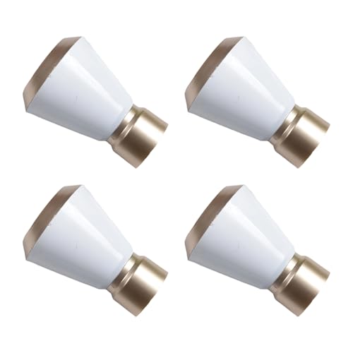 Set Von 4 Zeitgenössischen Design Vorhang Finials Kappen Rodendkappen An Die Haltbarkeit Und Stile Für Jede Raumeinstellung Stilvoller Vorhanghardware Anbieten von Wdbild