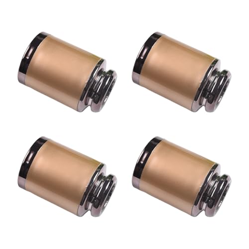 Set Von 4 Zeitgenössischen Design Vorhang Finials Kappen Rodendkappen An Die Haltbarkeit Und Stile Für Jede Raumeinstellung Stilvoller Vorhanghardware Anbieten von Wdbild